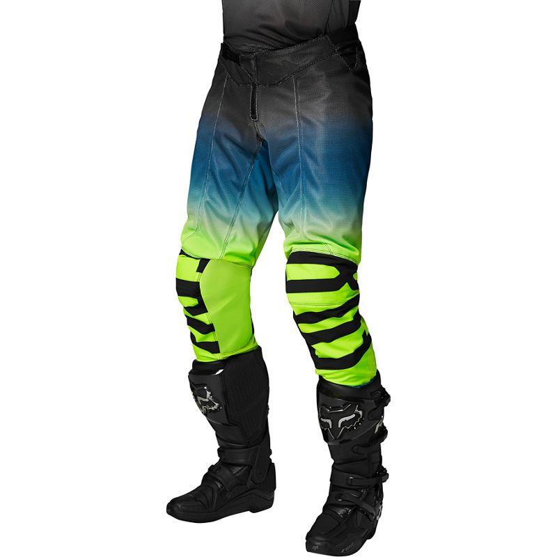 Pantalón Moto Airline Reepz Negro/Amarillo Fox Racing - Rideshop