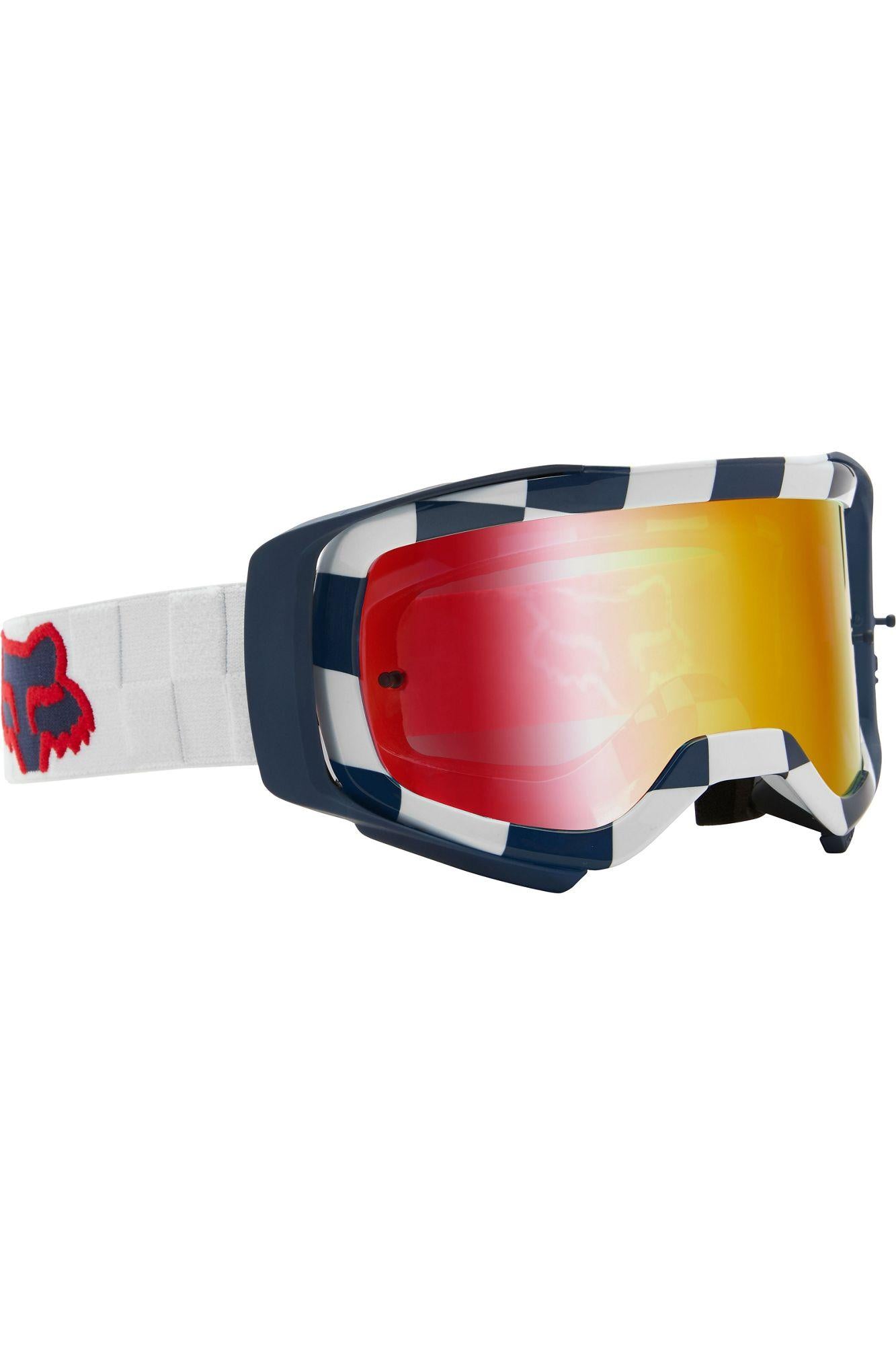 Antiparras Moto Air Space Afterburn Blanco Fox Racing - Rideshop