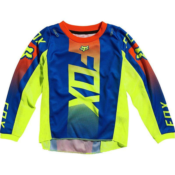 Polera Moto Infantil 180 Oktiv Azul Fox Racing - Rideshop