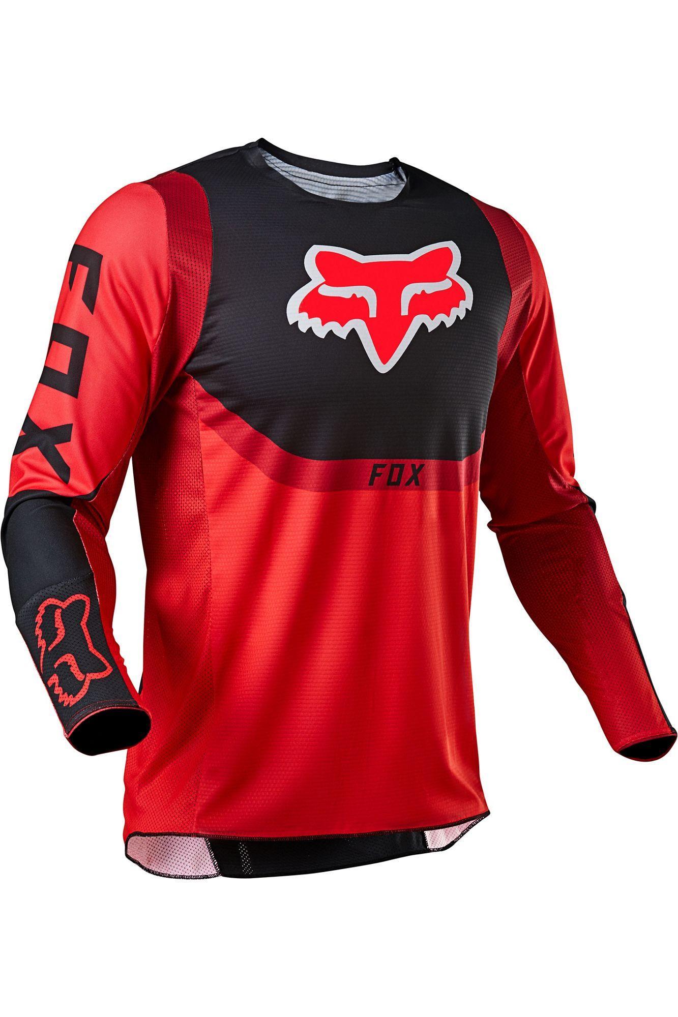 Polera Moto Niño 360 Voke Rojo Fluor Fox Racing - Rideshop