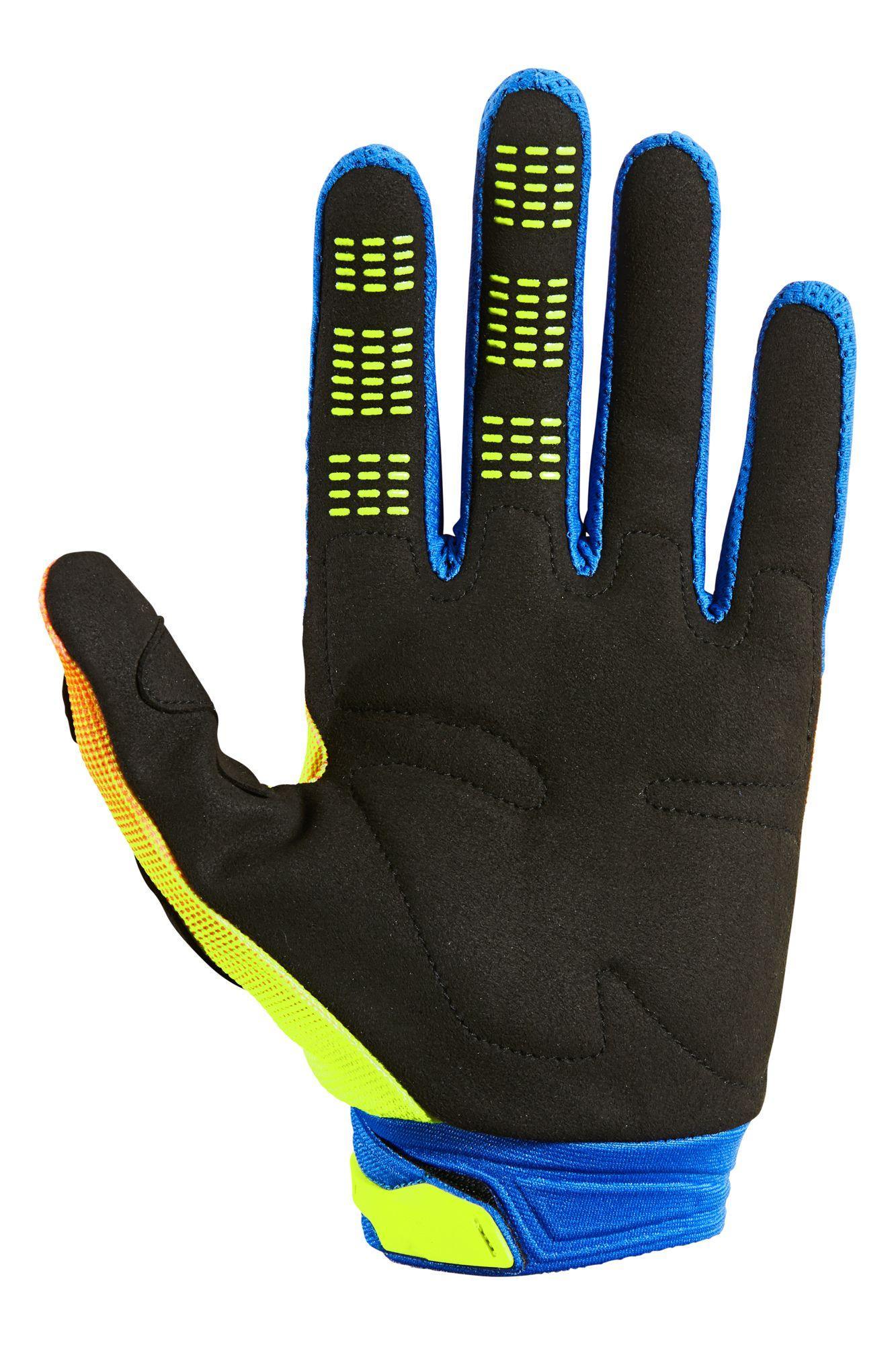 Guantes Moto 180 Oktiv Amarillo Fluor Fox Racing - Rideshop