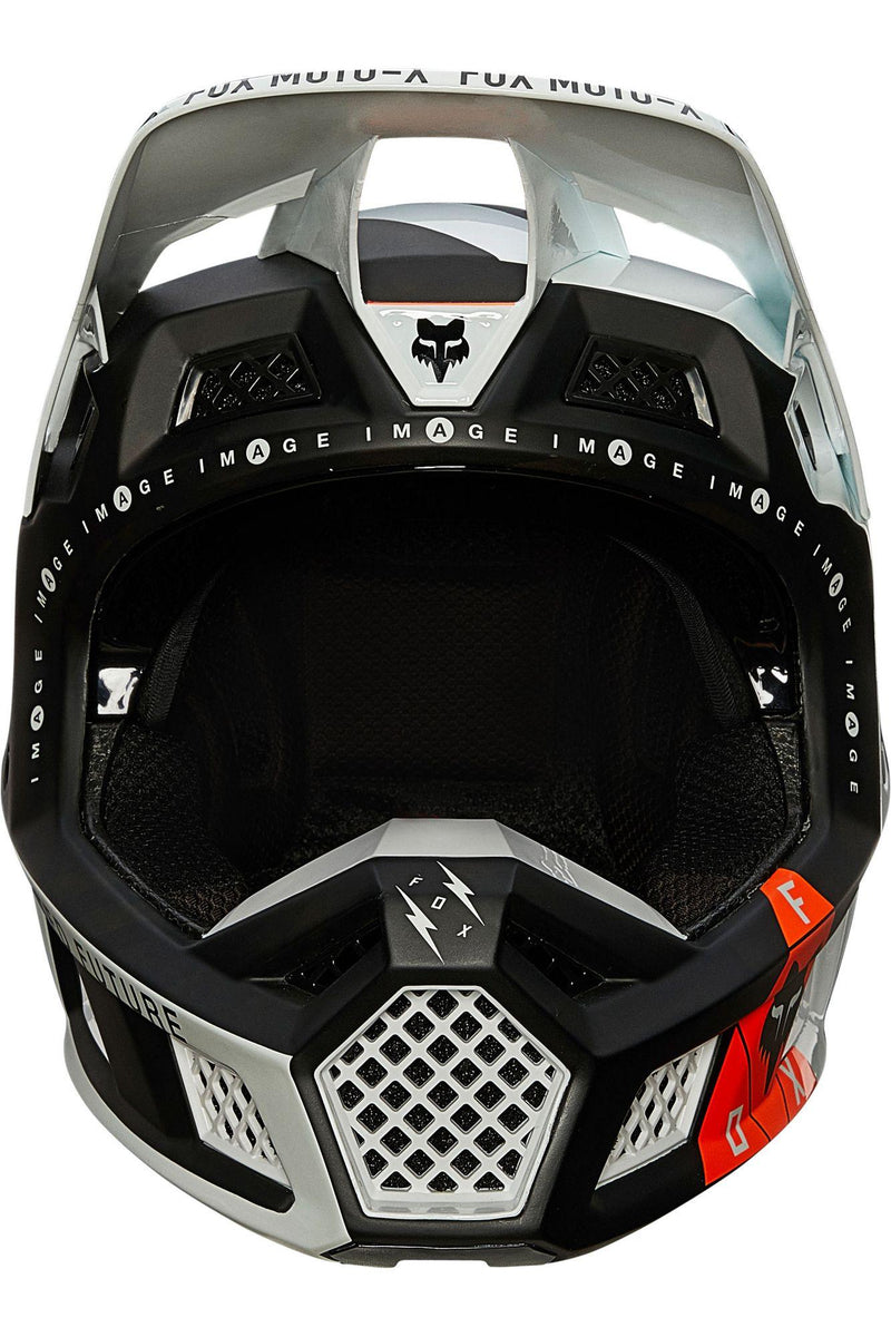 Casco Moto V3 Rigz Negro Fox Racing - Rideshop