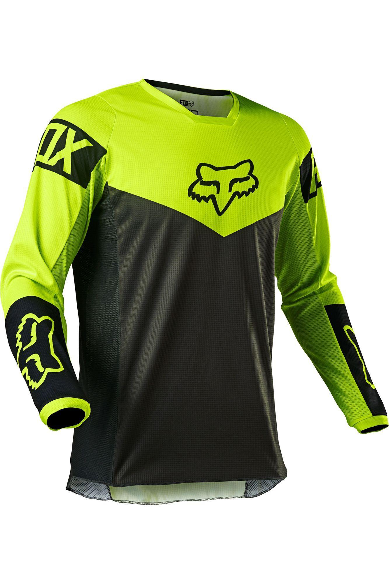 Polera Moto Niño 180 Revn Amarillo Fluor Fox Racing - Rideshop