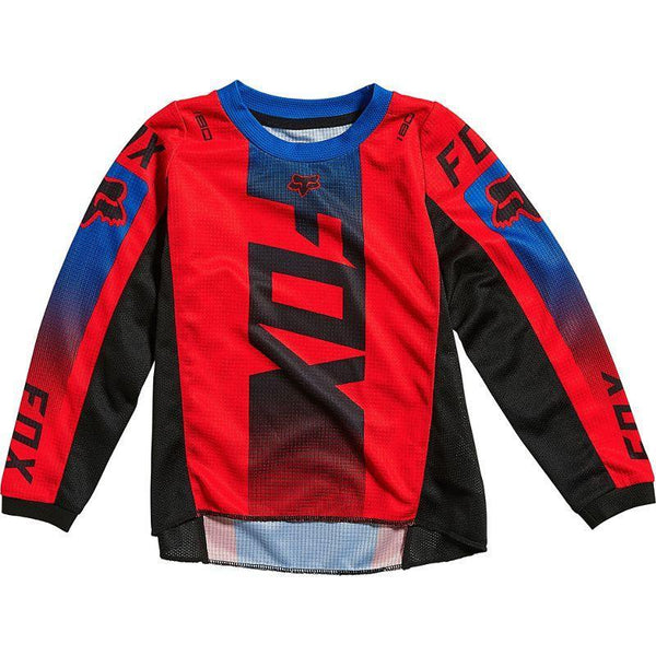 Polera Moto Infantil 180 Oktiv Rojo Fluor Fox Racing - Rideshop