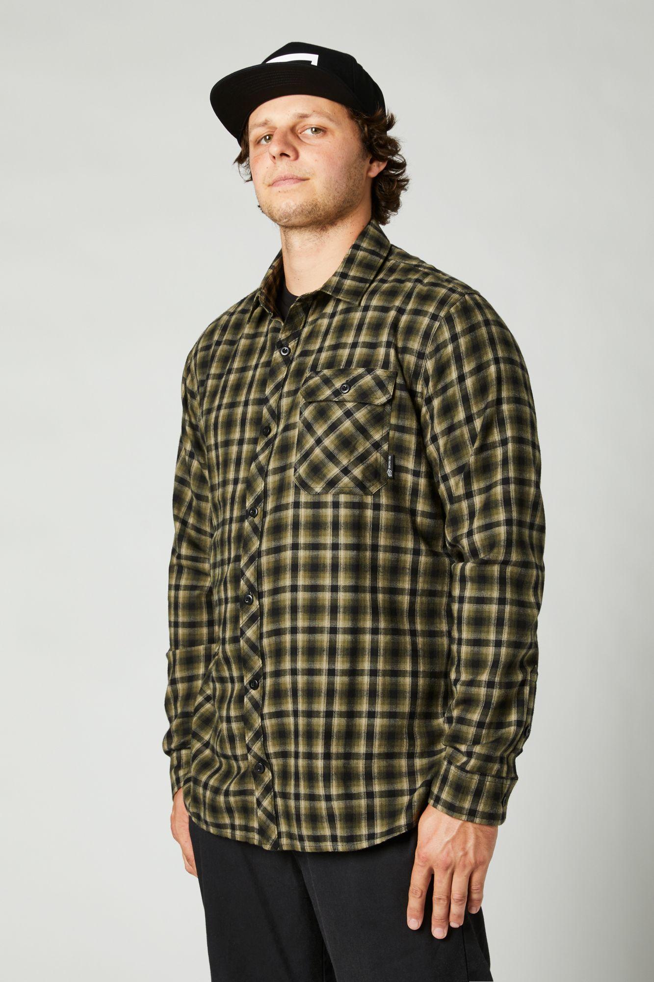 Camisa Lifestyle Reeves Verde Olivo Fox Racing - Rideshop