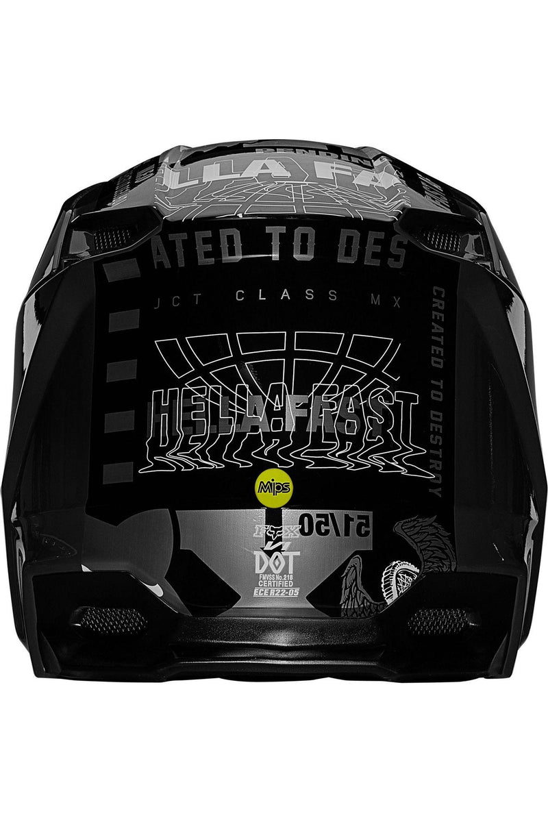 Casco Moto V1 Illmatik Negro Fox Racing - Rideshop