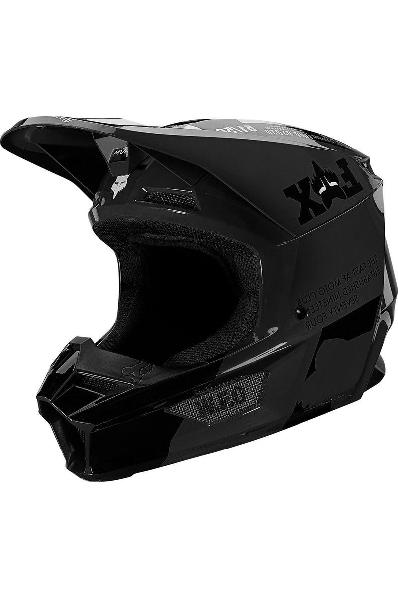 Casco Moto V1 Illmatik Negro Fox Racing - Rideshop