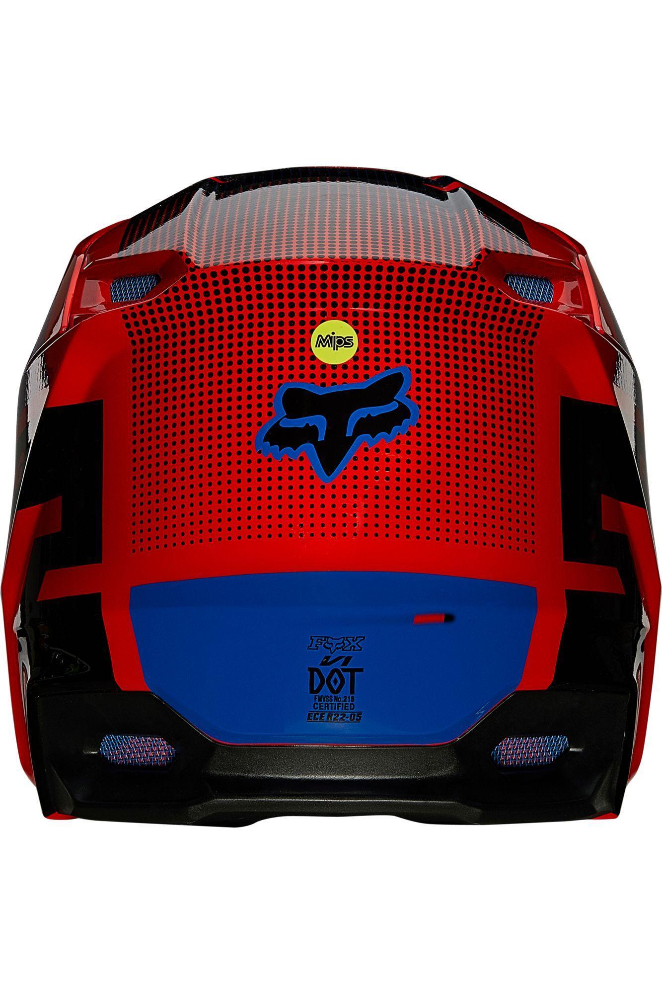 Casco Moto V1 Oktiv Rojo Fox Racing - Rideshop