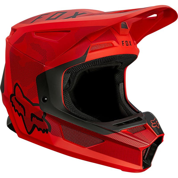 Casco Moto V2 Speyer Flame Rojo Fox Racing - Rideshop