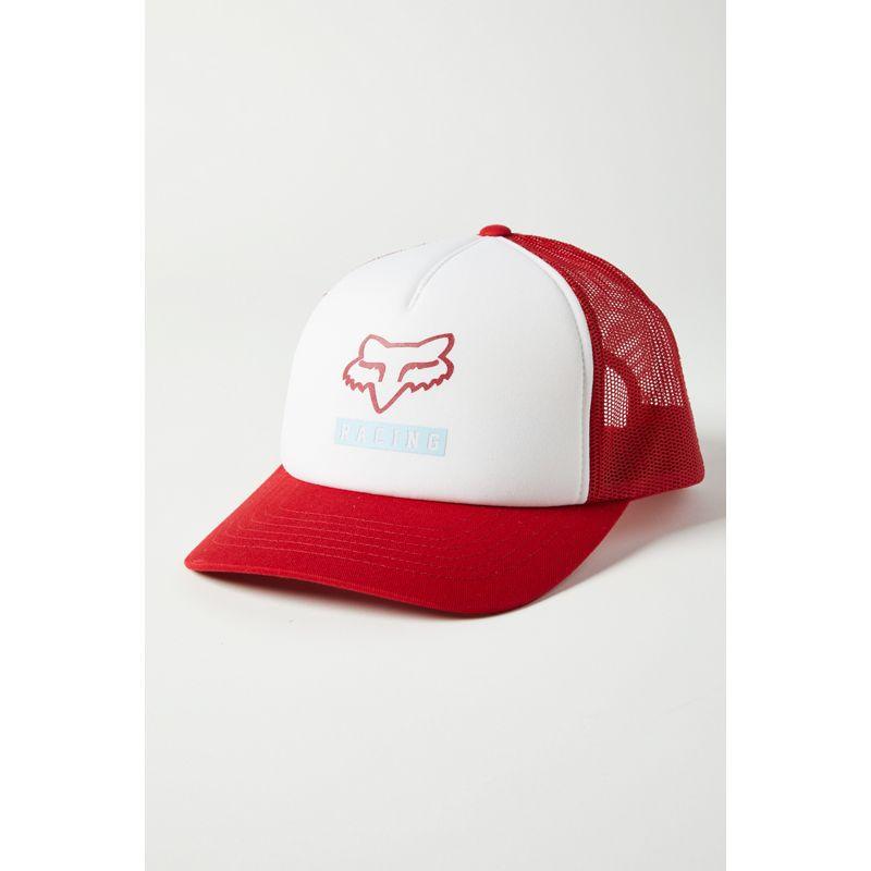 Gorro Lifestyle Mujer Born And Raised Trucker Rojo Fox Racing - Rideshop
