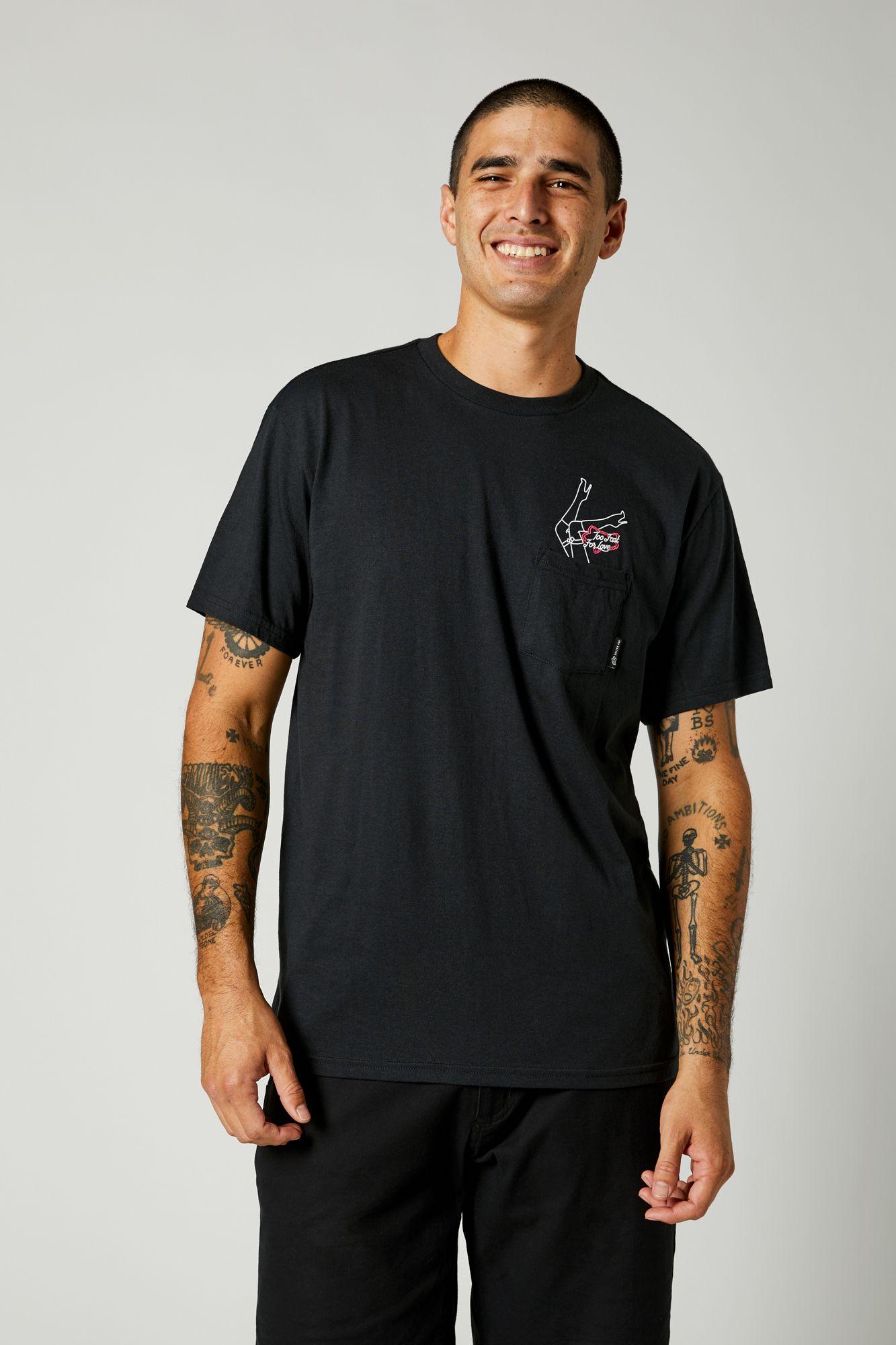 Polera Lifestyle Fast Lane Pocket Negro Fox Racing - Rideshop