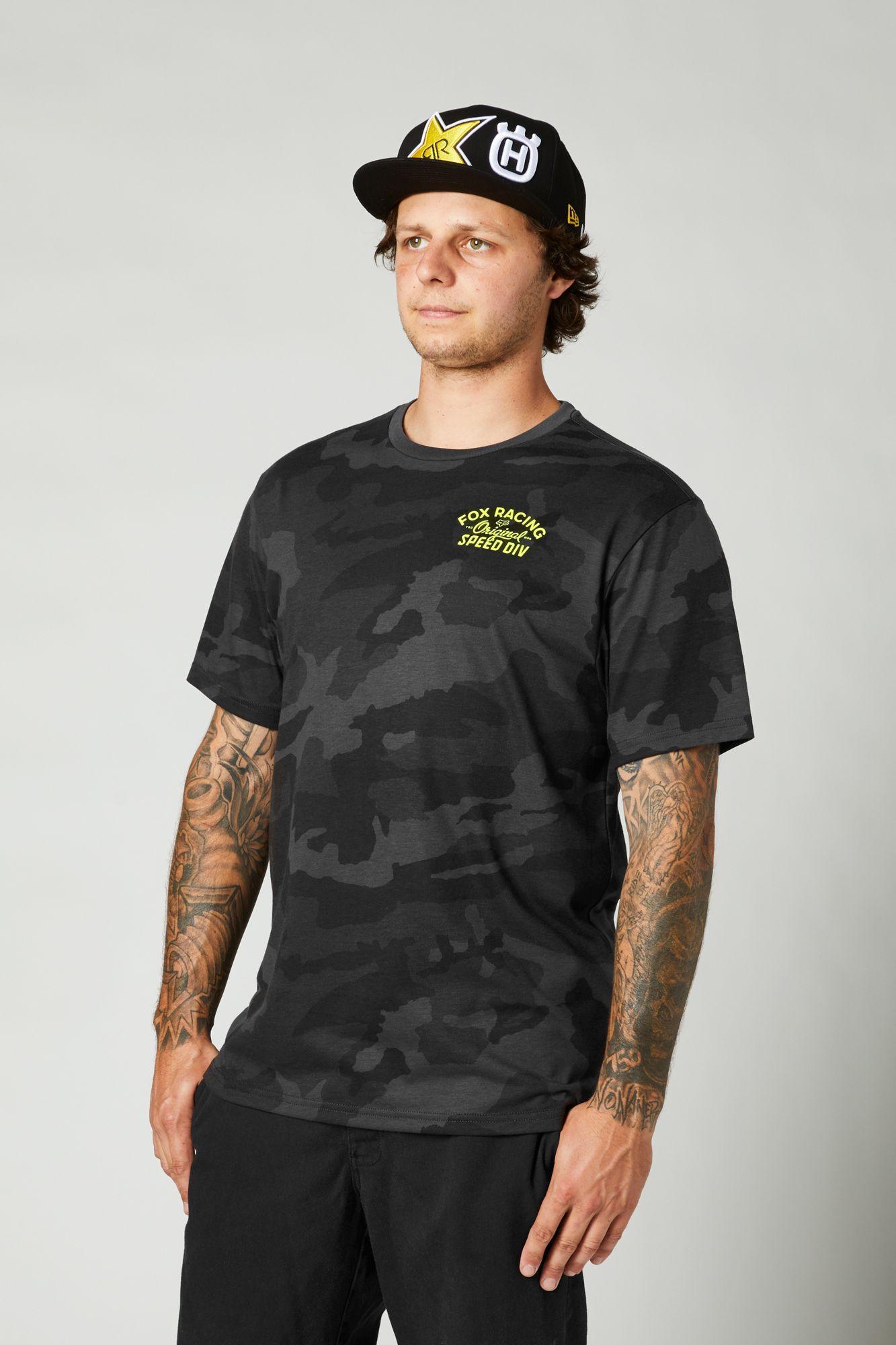 Polera Lifestyle Og Tech Negro Camo Fox Racing - Rideshop