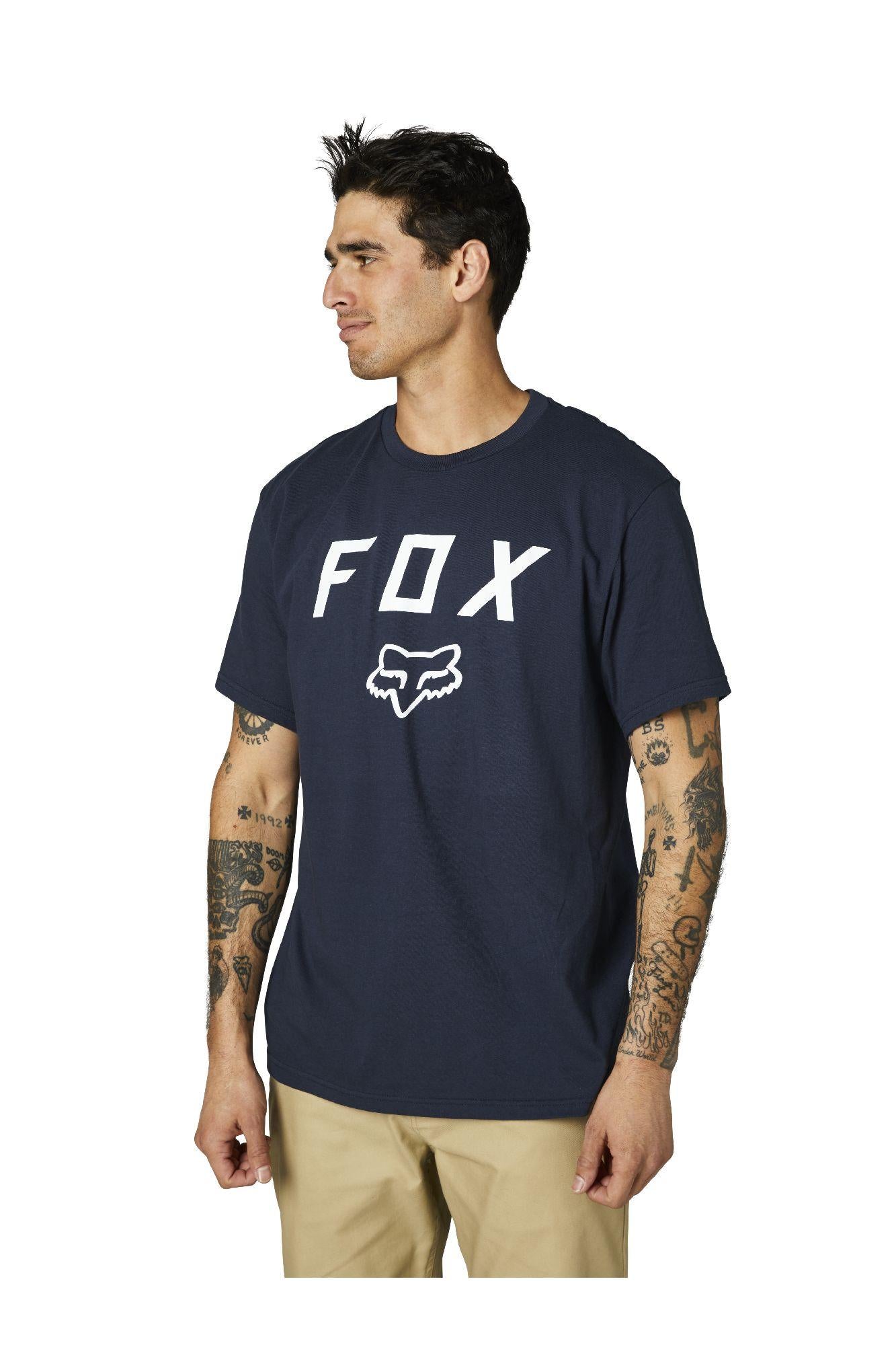Polera Lifestyle Legacy Azul Oscuro Fox Racing - Rideshop
