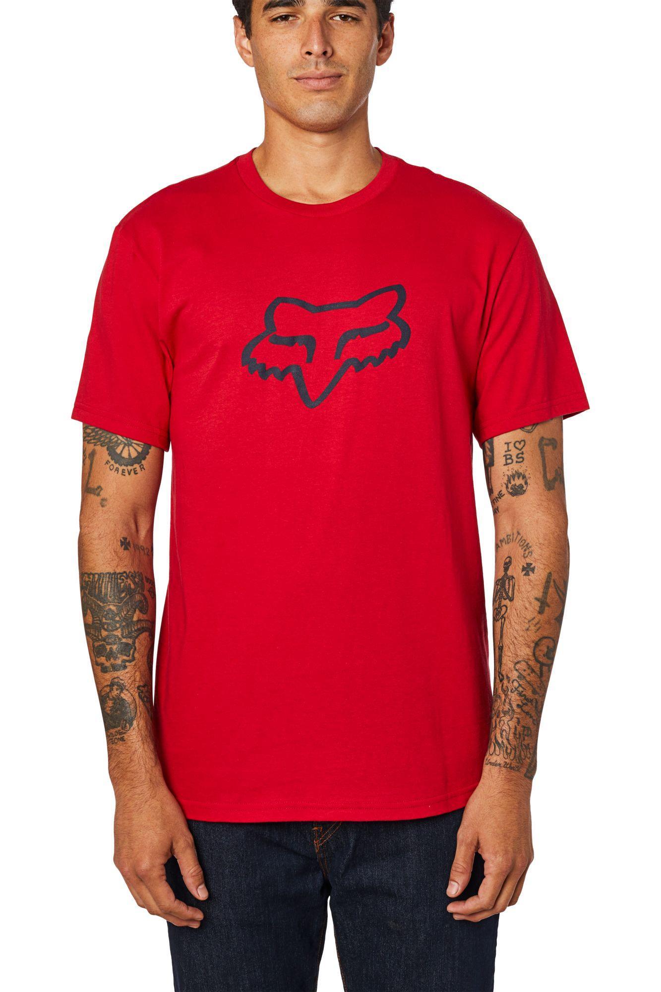 Polera Lifestyle Legacy Fox Racing Head Rojo Fox Racing - Rideshop