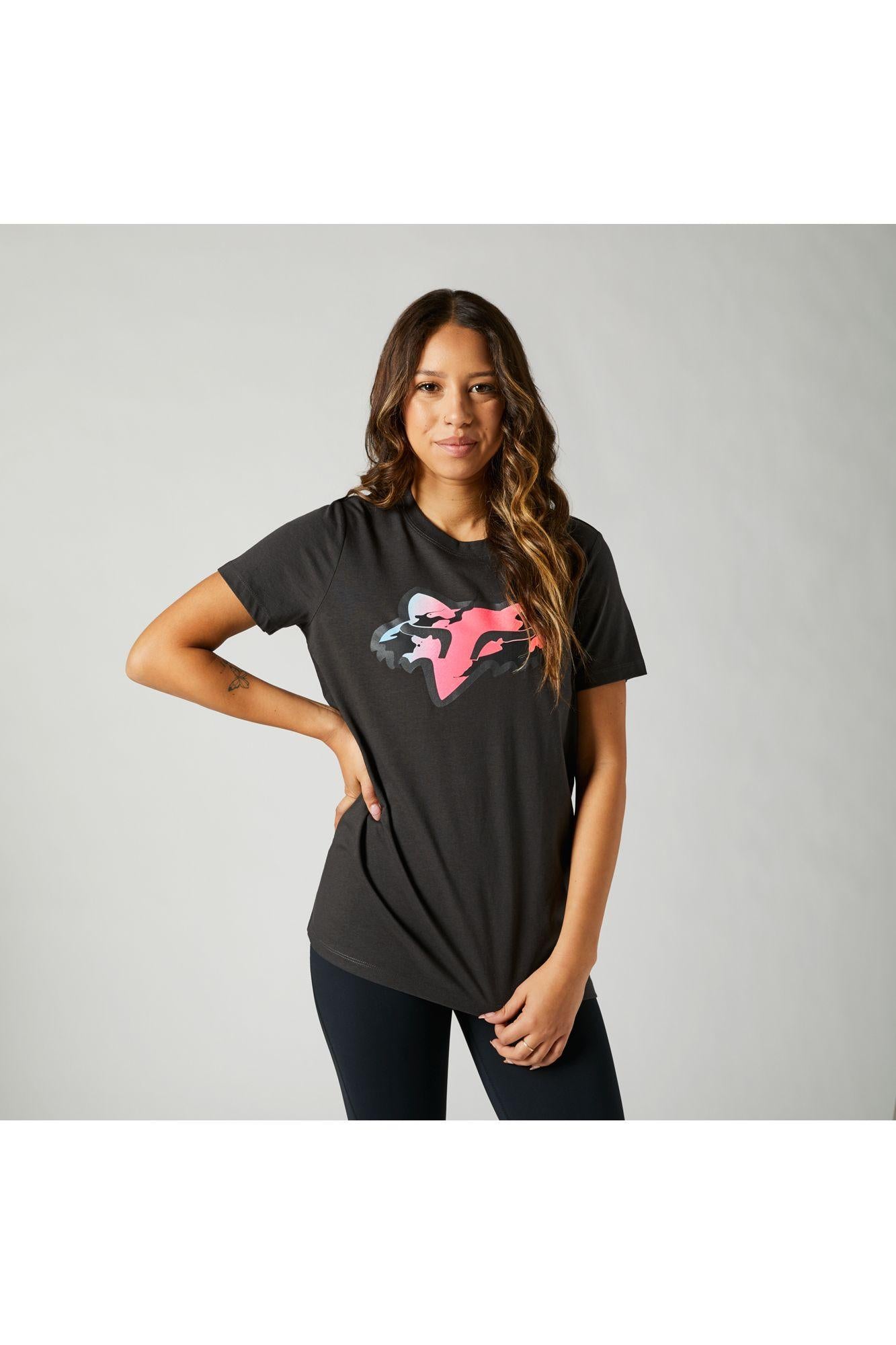 Polera Lifestyle Mujer Pyre Negro Vintage Fox Racing - Rideshop