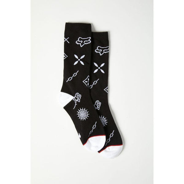 Calcetines Lifestyle Decrypted Crew Negro Fox Racing - Rideshop