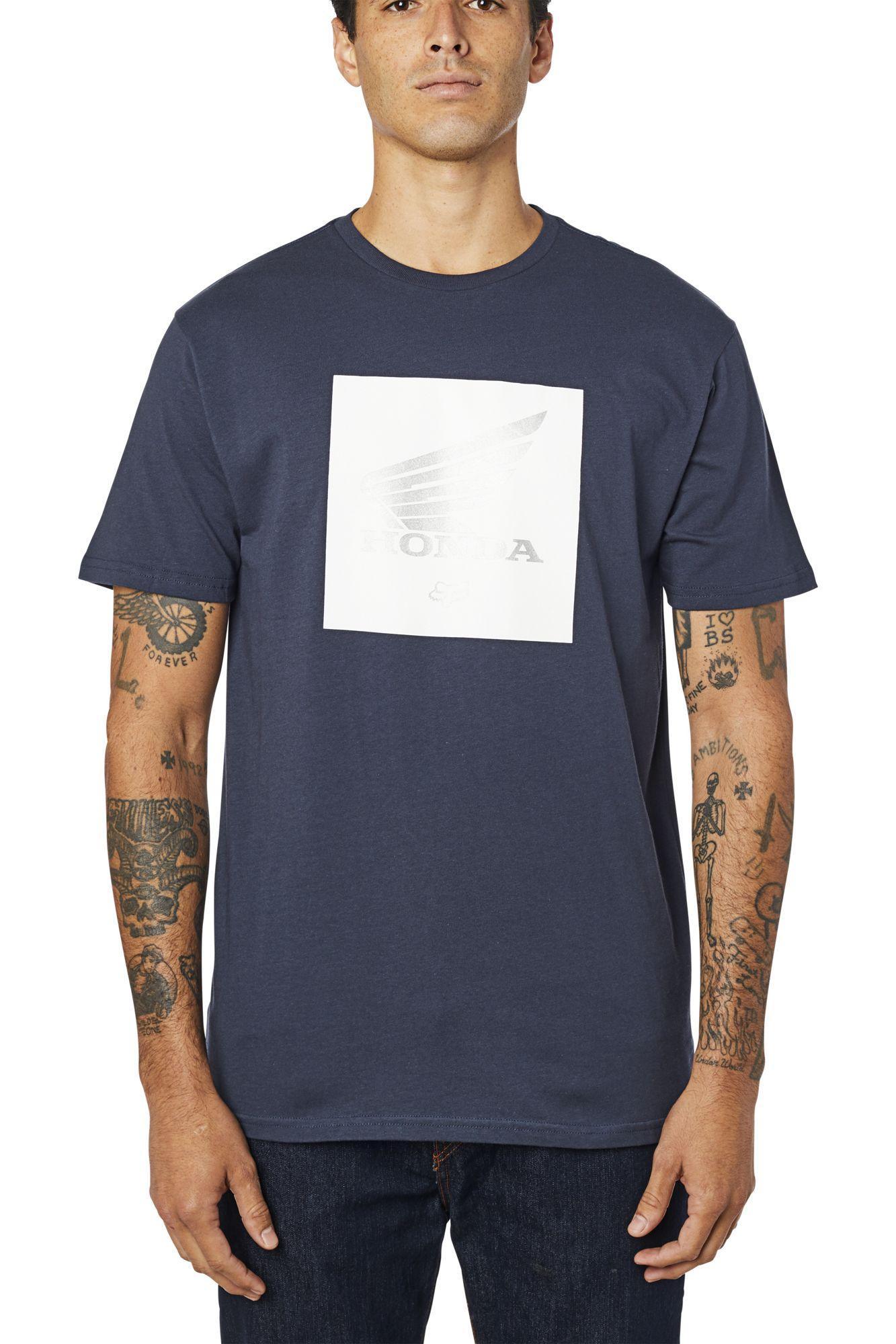 Polera Lifestyle Honda Premium Update Azul Fox Racing - Rideshop