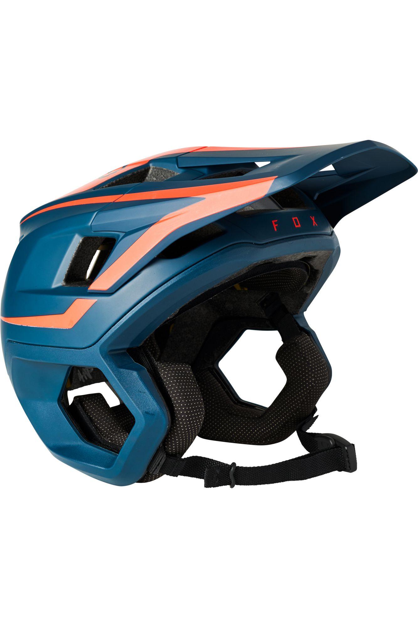 Casco Bicicleta Dropframe Pro Azul Fox Racing - Rideshop