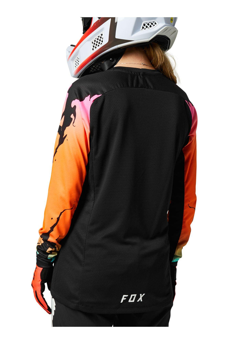 Polera Bicicleta Mujer Defend Pyre Negro Fox Racing - Rideshop