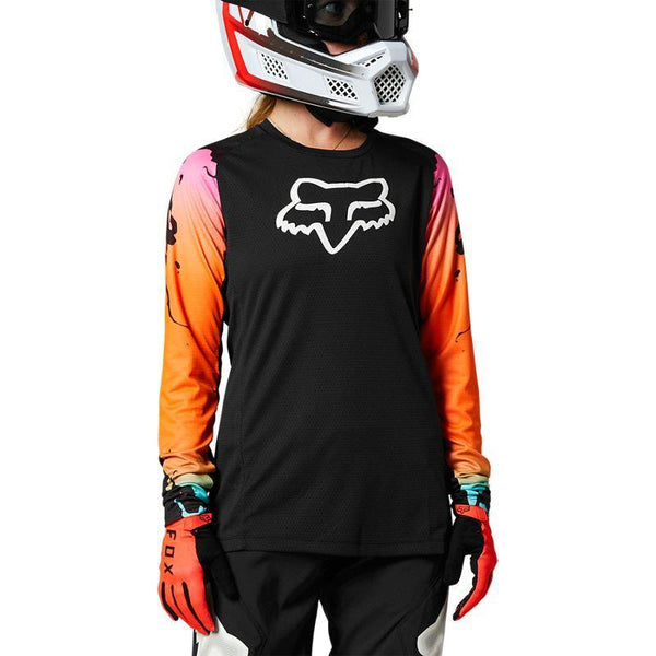 Polera Bicicleta Mujer Defend Pyre Negro Fox Racing - Rideshop