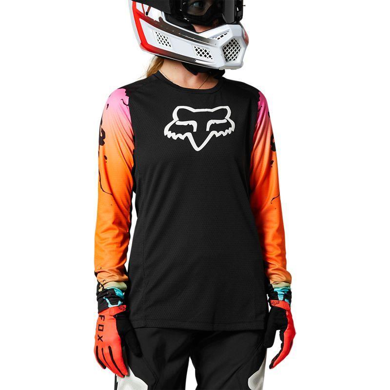 Polera Bicicleta Mujer Defend Pyre Negro Fox Racing - Rideshop