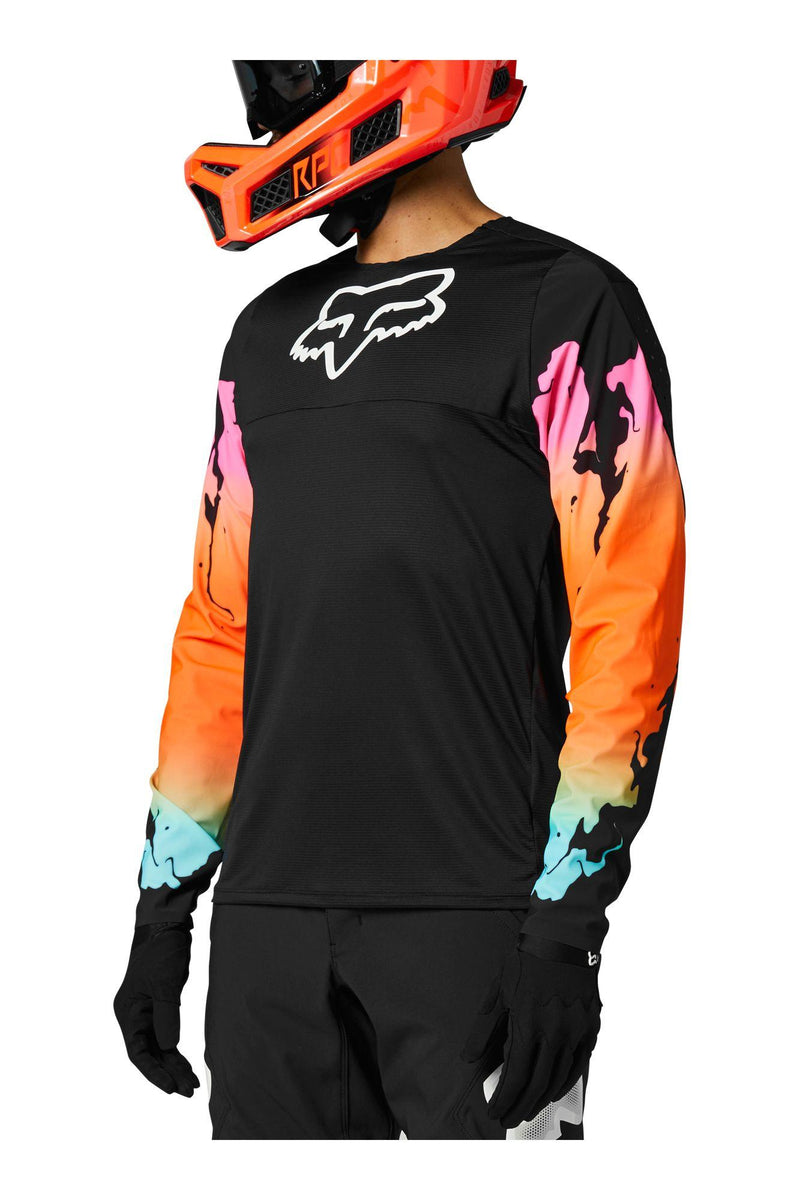 Polera Bicicleta Flexair Pyre Negro Fox Racing - Rideshop