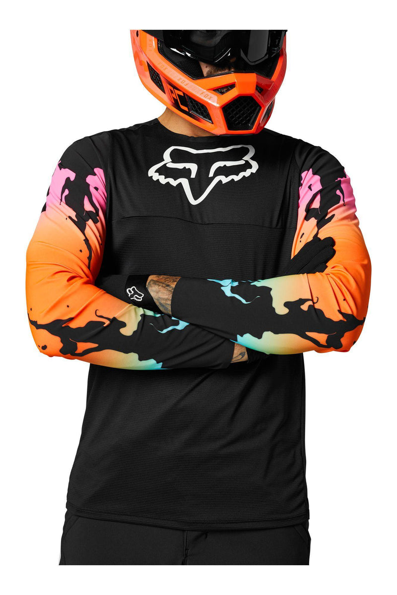 Polera Bicicleta Flexair Pyre Negro Fox Racing - Rideshop