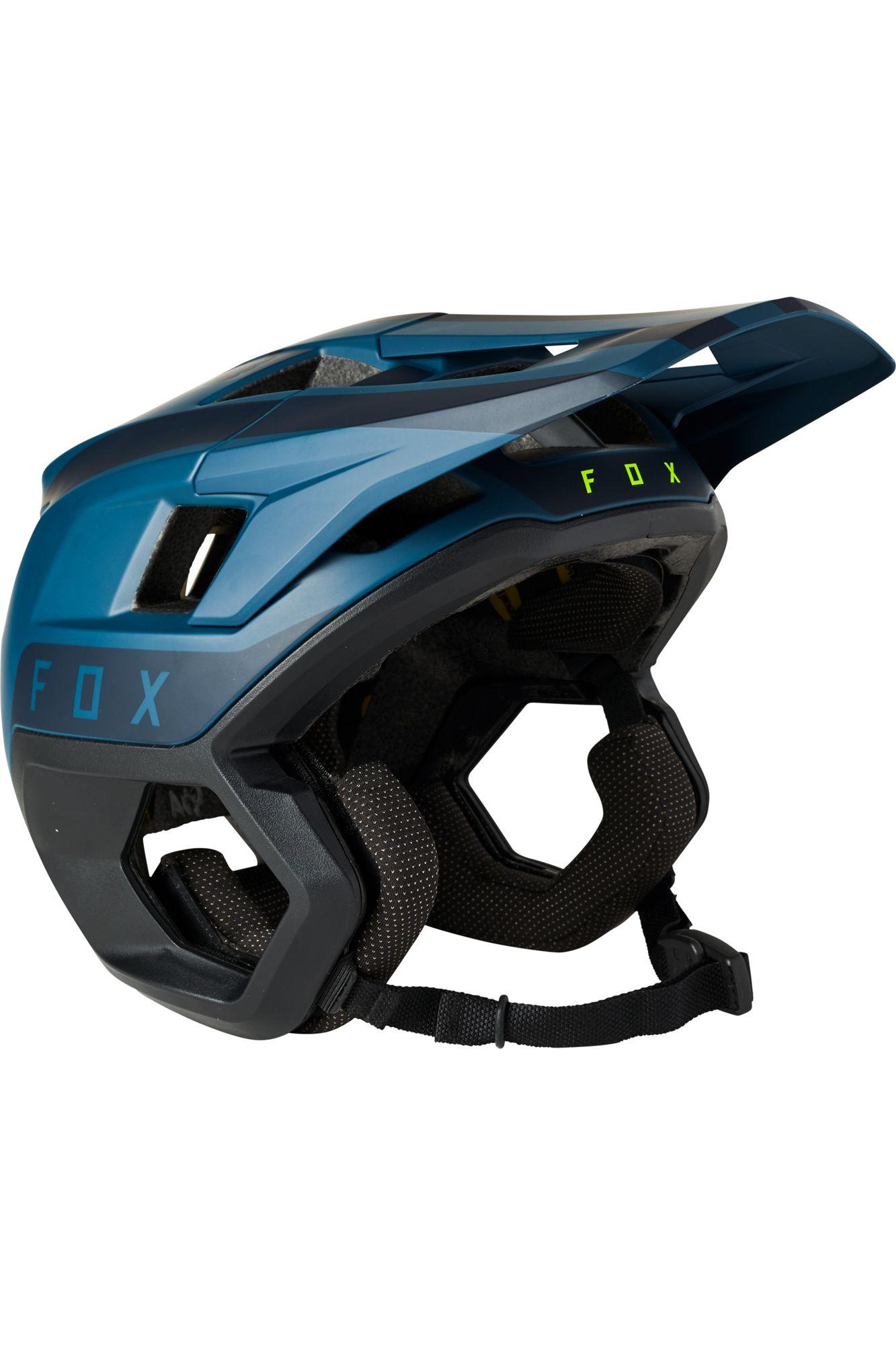 Casco Bicicleta Dropframe Pro Azul Fox Racing - Rideshop