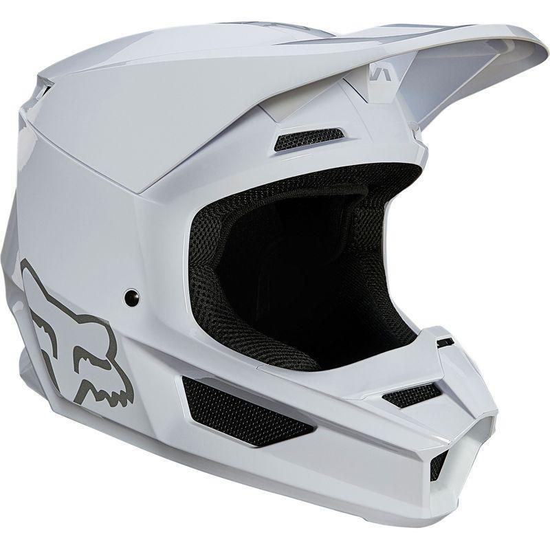 Casco Moto V1 Plaic Blanco Fox Racing - Rideshop
