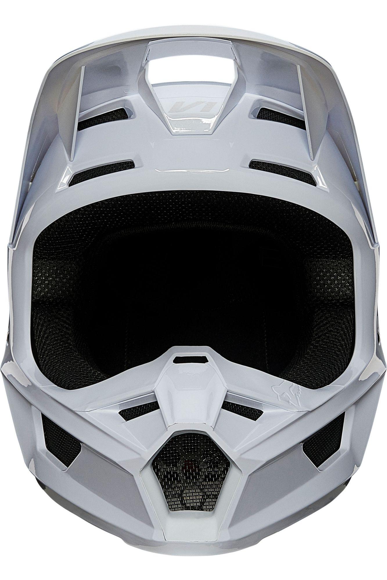 Casco Moto V1 Plaic Blanco Fox Racing - Rideshop
