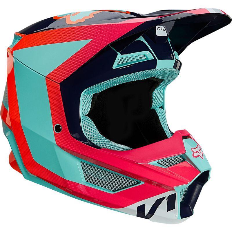 Casco Moto V1 Niño Voke Aqua Fox Racing - Rideshop