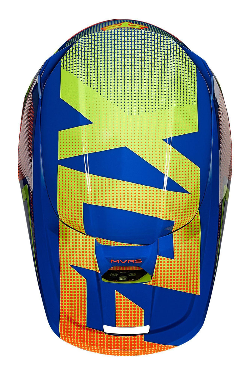 Casco Moto V1 Niño Oktiv Azul Fox Racing - Rideshop