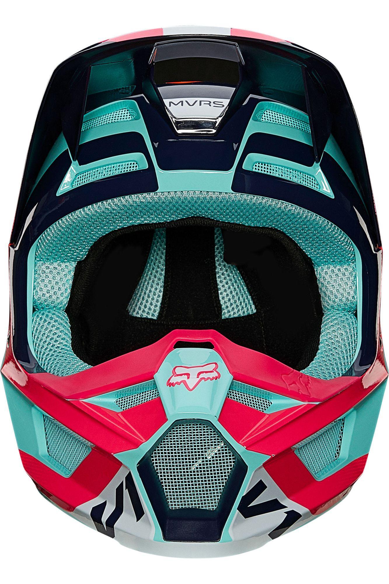 Casco Moto V1 Niño Voke Aqua Fox Racing - Rideshop
