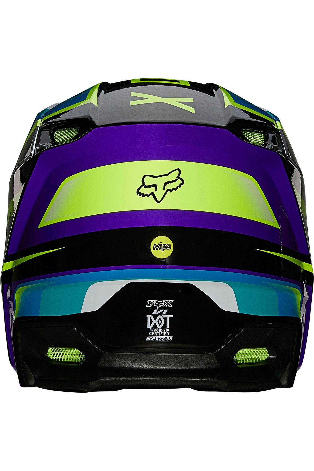 Casco Moto V1 Tro Aqua Fox Racing - Rideshop