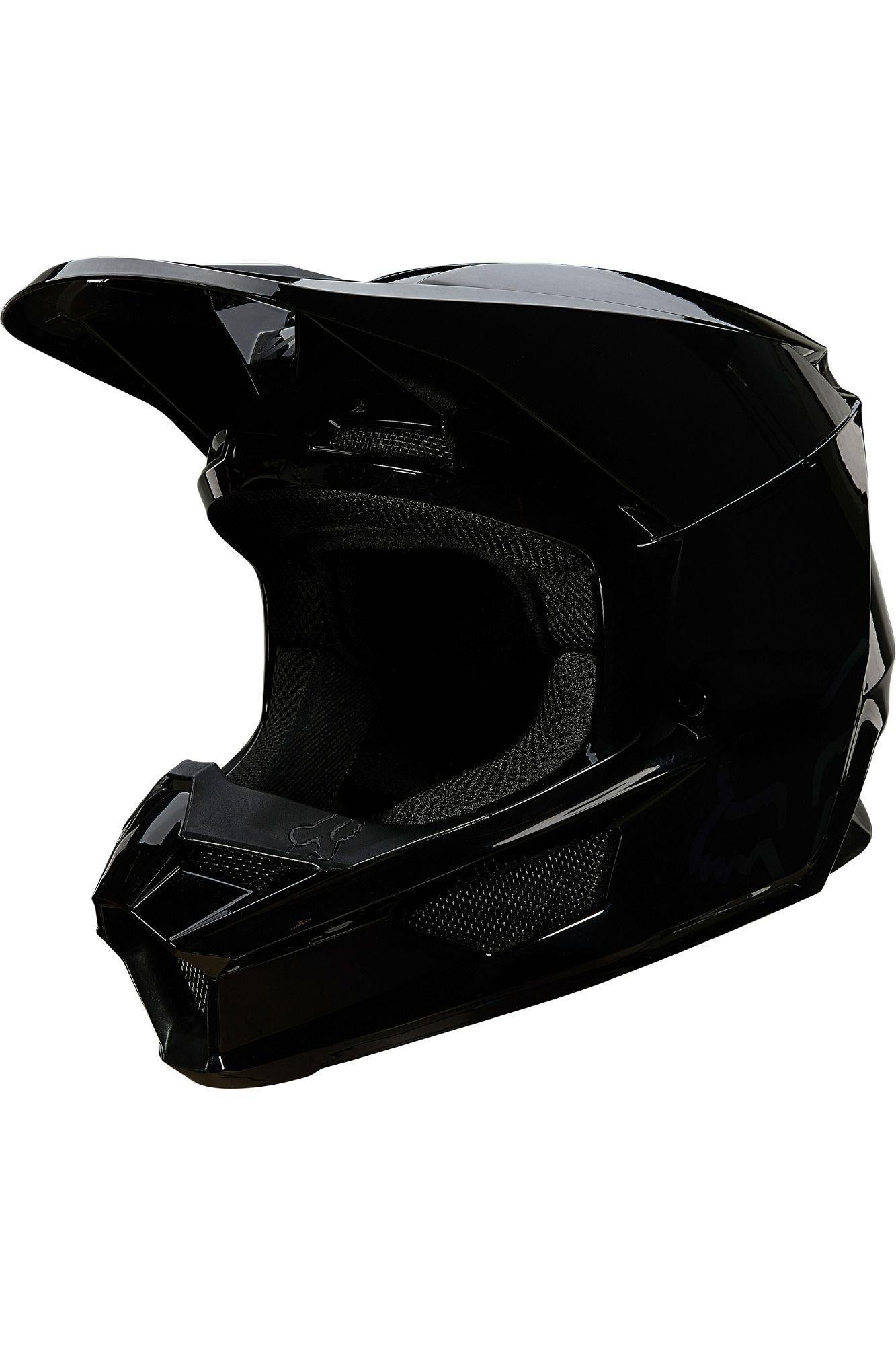 Casco Moto V1 Plaic Negro Fox Racing - Rideshop