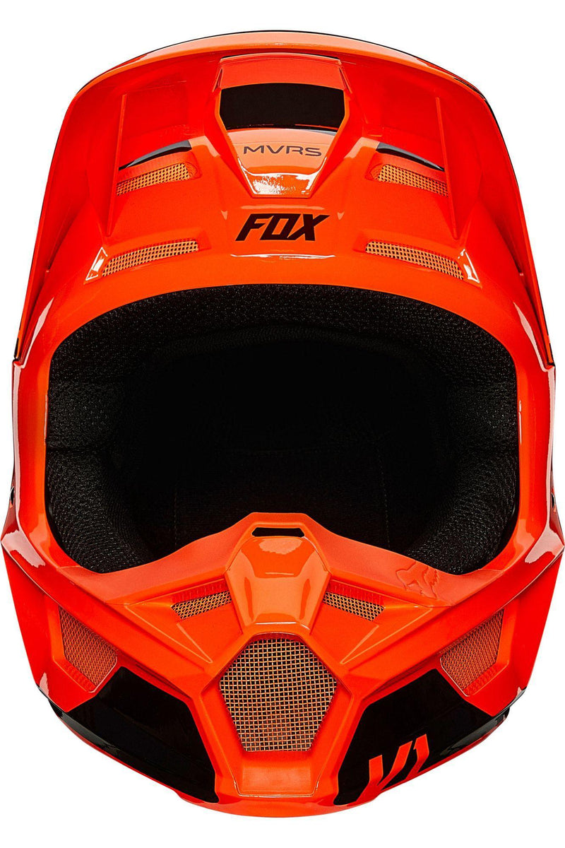 Casco Moto V1 Niño Revn Flo Naranjo Fox Racing - Rideshop