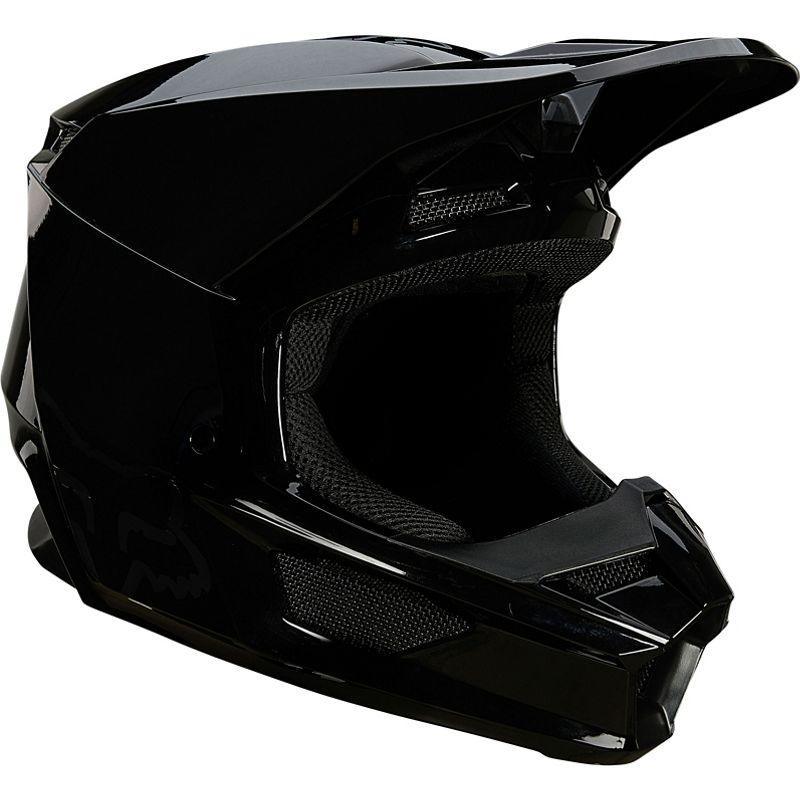 Casco Moto V1 Plaic Negro Fox Racing - Rideshop