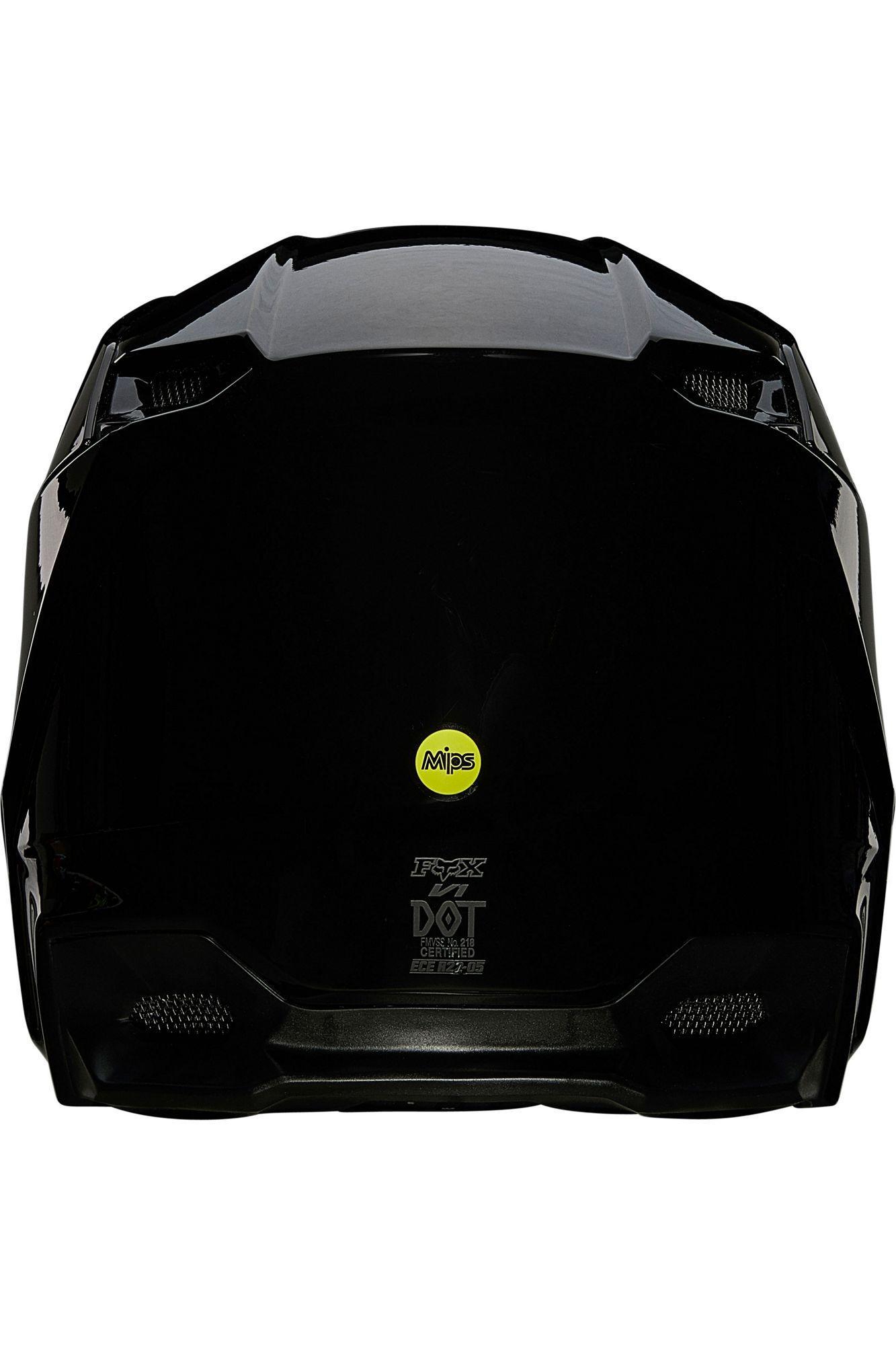 Casco Moto V1 Plaic Negro Fox Racing - Rideshop