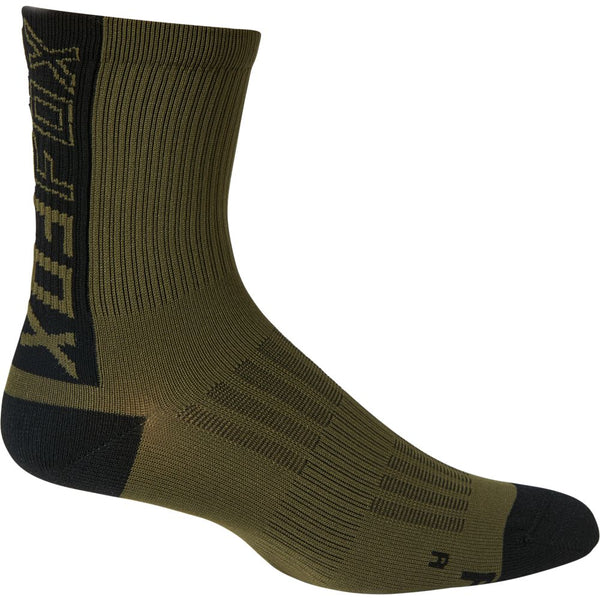 Calcetines Bicicleta Mujer 6´ Ranger Verde Olivo Fox Racing - Rideshop