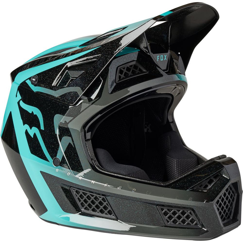 Casco Bicicleta Rampage Pro Carbon Mips Negro Esmeralda Fox Racing - Rideshop