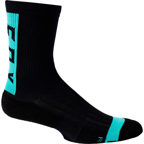 Calcetines Bicicleta 6´ Ranger Negro/Celeste Fox Racing - Rideshop