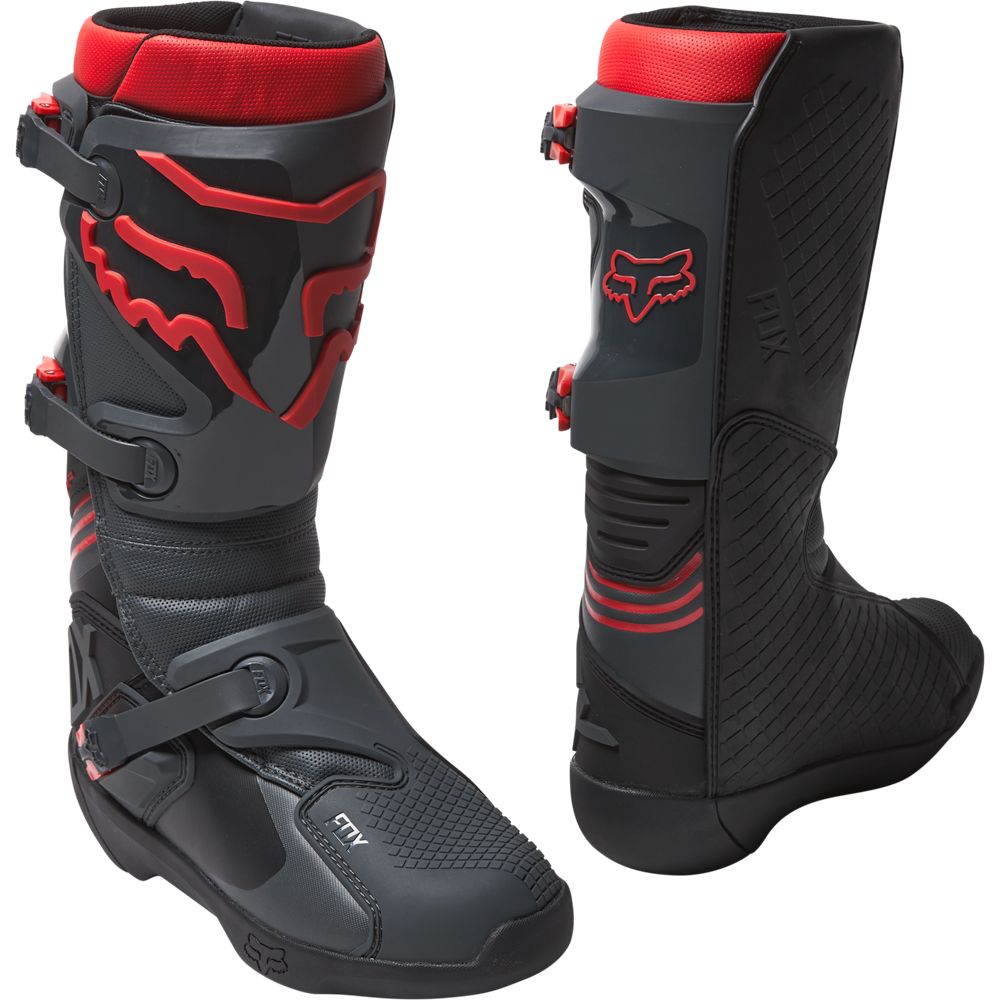 Botas Moto Comp Negro/Rojo Fox Racing - Rideshop