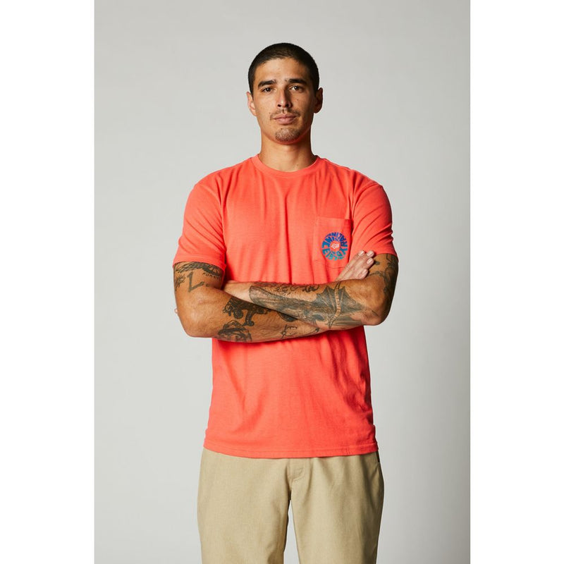 FOX Polera Lifestyle Revolver SS Pocket Tee Naranja - Rideshop