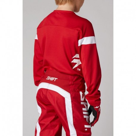 Shift Polera Moto Niño White Label Haut Rojo - Rideshop