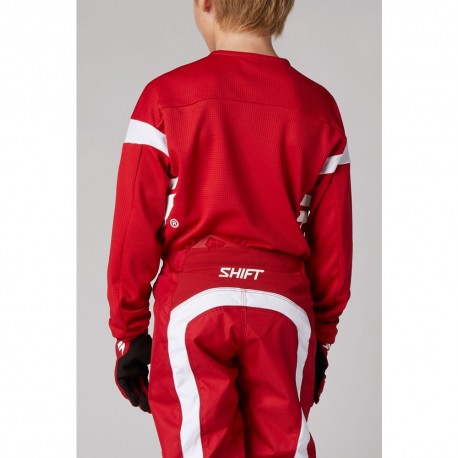 Shift Polera Moto Niño White Label Haut Rojo - Rideshop