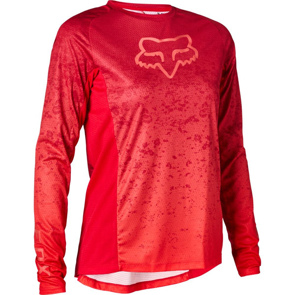 FOX Polera Bicicleta Mujer Defend Lunar Rojo - Rideshop