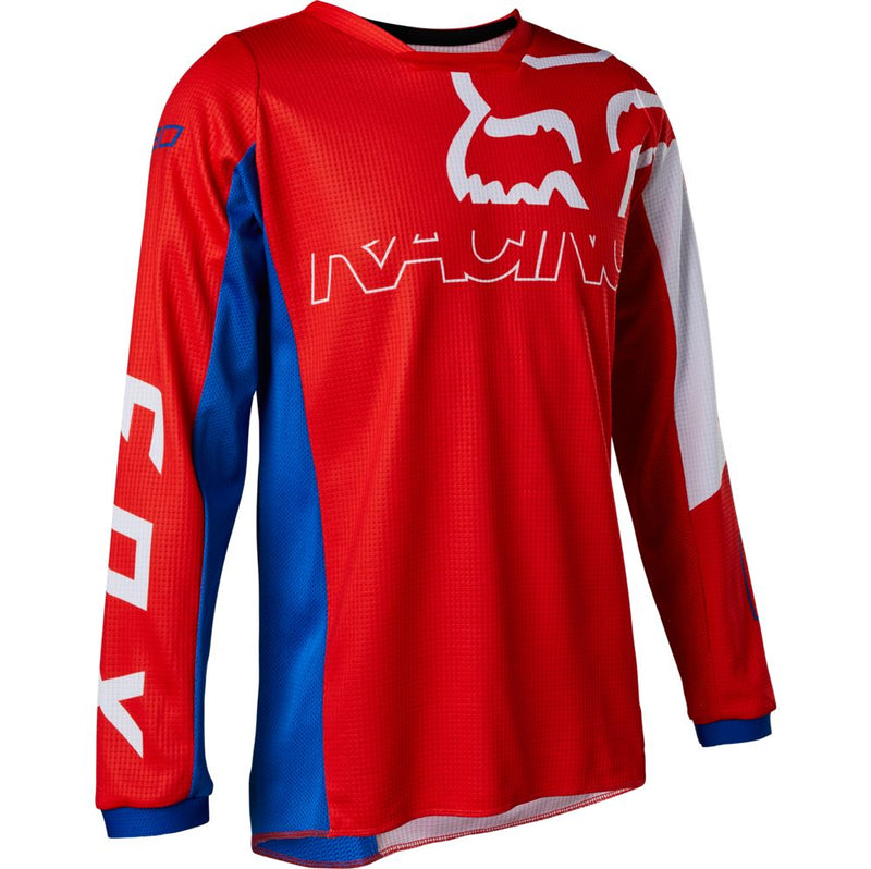 FOX Polera Moto Niño 180 Skew Rojo - Rideshop