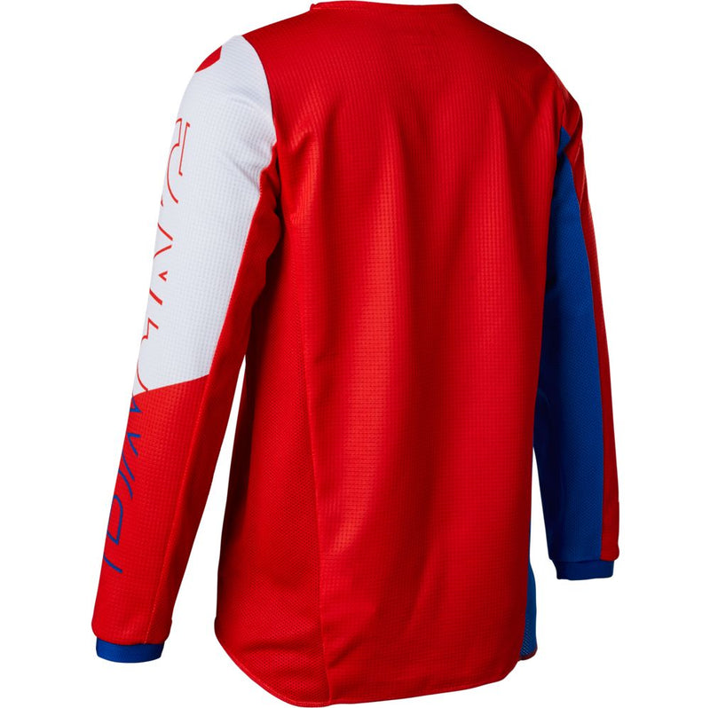 FOX Polera Moto Niño 180 Skew Rojo - Rideshop