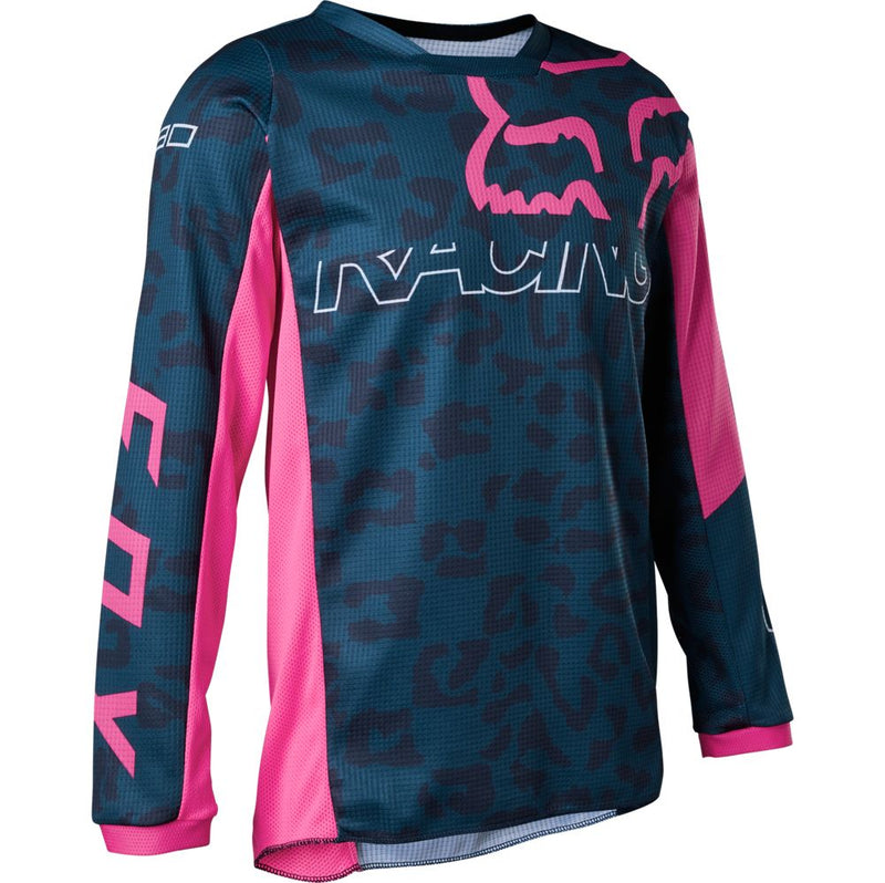 Polera Moto Niña 180 Skew Azul Fox Racing - Rideshop