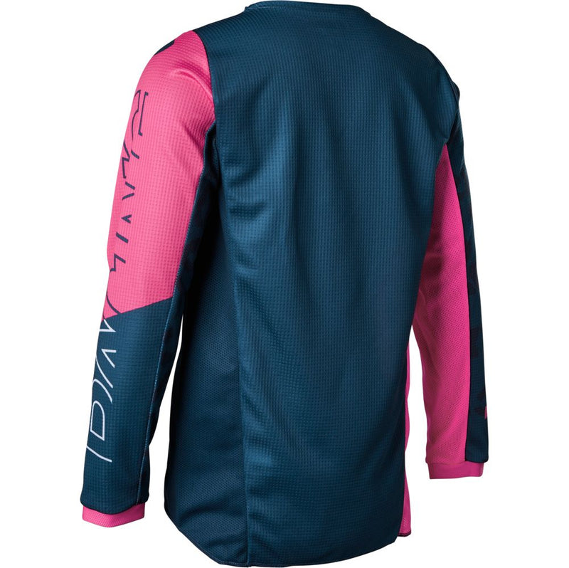 Polera Moto Niña 180 Skew Azul Fox Racing - Rideshop